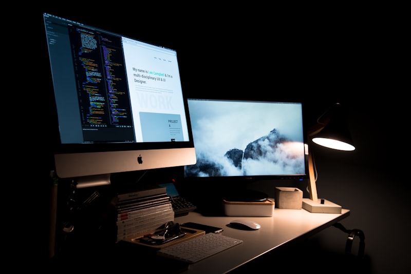 Lead generation website design on laptop